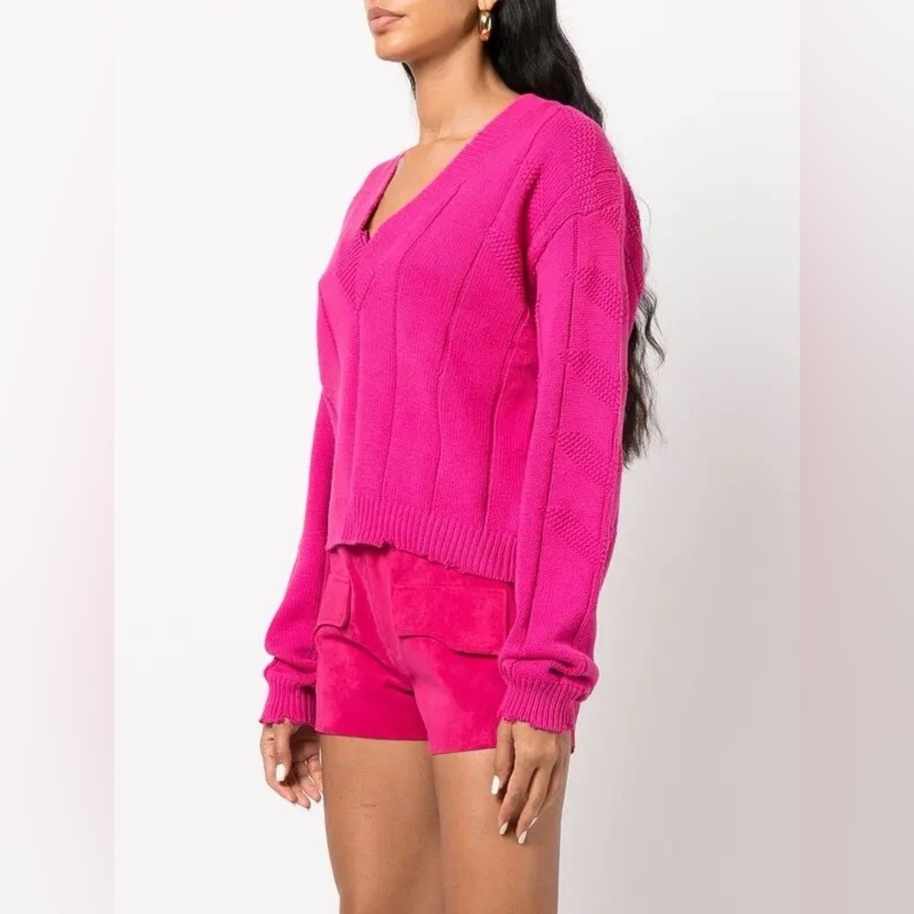 NWT RtA Alba Knitted Sweater in Pink - Picture 3 of 5